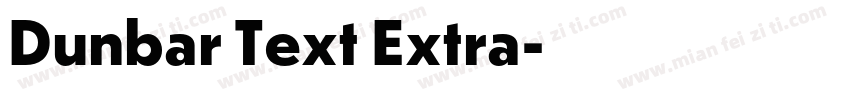 Dunbar Text Extra字体转换